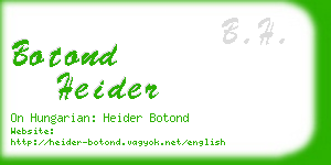 botond heider business card